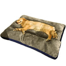 Anxiety Relief Luxury Extra Large Corduroy Dog Bed - Comfortable, plush bed designed to reduce anxiety in large dogs, made from soft corduroy fabric. -DreammyDoggie