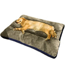 Anxiety Relief Luxury Extra Large Corduroy Dog Bed - Comfortable, plush bed designed to reduce anxiety in large dogs, made from soft corduroy fabric. -DreammyDoggie