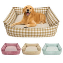 Cozy Checkered Dog Bed for Small to Medium Pets - DreammyDoggie
