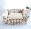 Cozy Checkered Dog Bed for Small to Medium Pets - DreammyDoggie