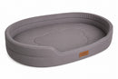 DreammyDoggie grey waterproof oval sofa bed with raised edges for medium to large dogs