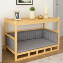 Wooden Dog Bed with Storage Shelf – Stylish, Comfortable & Practical - DreammyDoggie